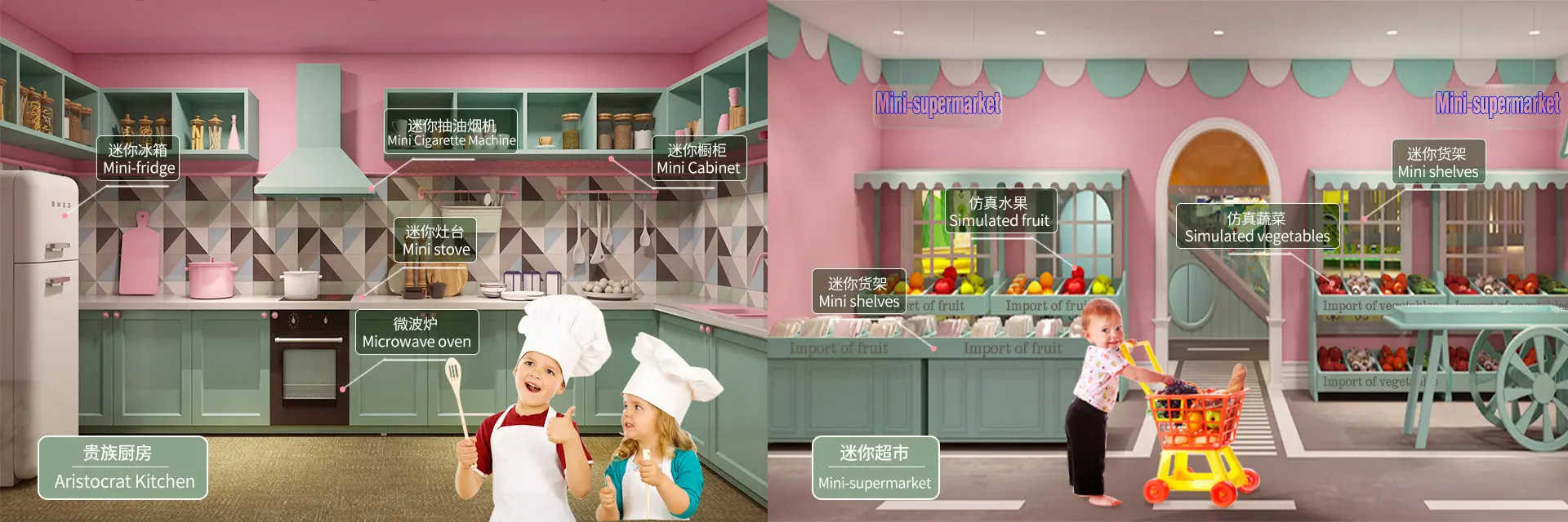 Kids Pretend Play Center